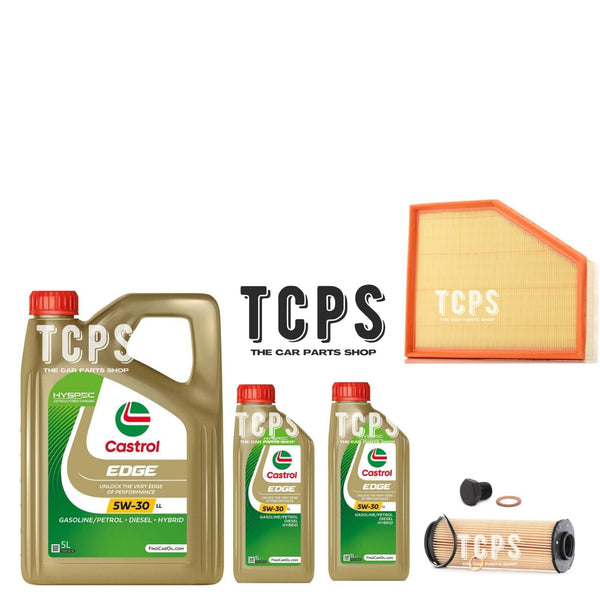 FOR BMW 740i 3.0 G11 OIL FILTER AIR FILTER 7L CASTROL MOTOR OIL AND SUMP PLUG