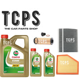 FOR BMW 840d 3.0 G15 AIR OIL & CABIN FILTER SERVICE KIT WITH 7L CASTROL