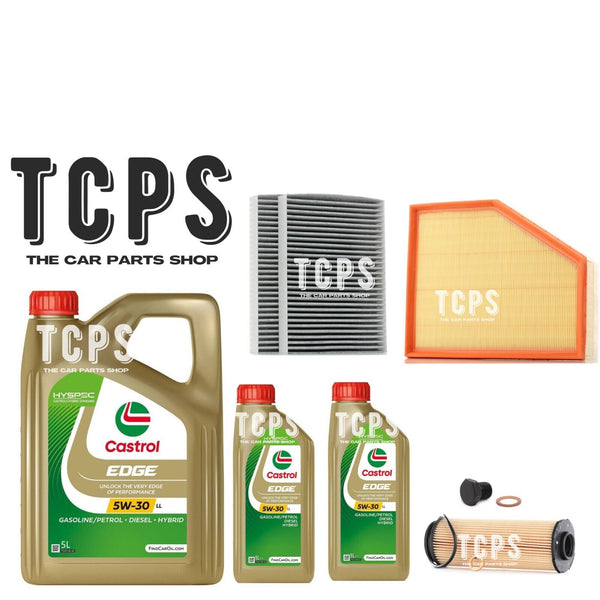 FOR BMW 745E 3.0 G11 OIL AIR AND CABIN FILTER WITH 7L CASTROL OIL