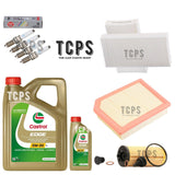 FOR BMW 135i 2.0 F40 FULL SERVICE KIT 6L CASTROL ENGINE OIL & FOUR NGK PLUGS
