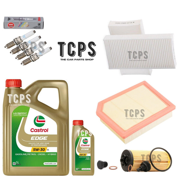 FOR BMW 135i 2.0 F40 FULL SERVICE KIT 6L CASTROL ENGINE OIL & FOUR NGK PLUGS
