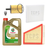 FOR SKODA FABIA 99-0 1.9 SDI SERVICE KIT WITH 5L CASTROL + OIL +AIR + CABIN