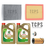 FOR RENAULT TRAFIC III 1.6 DCI SERVICE KIT WITH 8L CASTROL + OIL + AIR + CABIN