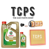 FOR BMW 114d 1.6 F20 AIR & OIL FILTER SERVICE KIT WITH 6L CASTROL ENGINE OIL