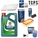 FOR PEUGEOT 208 1.2 2012+ COMPLETE BOSCH FILTER KIT WITH 4L CASTROL MOTOR OIL