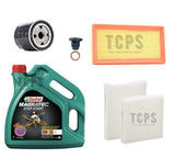 FOR PEUGEOT 208 1.2 2012+ SERVICE KIT WITH 4L CASTROL OIL + OIL + AIR+ CABIN FIL