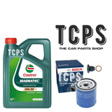 FOR PEUGEOT 208 1.2 2012+ OIL CHANGE SERVICE KIT 4L CASTROL OIL & BOSCH FILTER