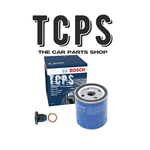 FOR PEUGEOT 208 1.2 2012+ REPLACEMENT BOSCH OIL FILTER WITH SUMP PLUG