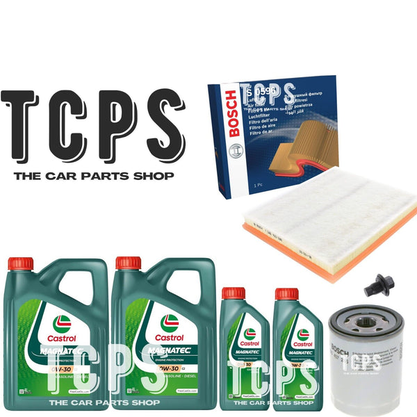 FOR FORD TRANSIT CUSTOM 2.0 2012+ BOSH OIL & AIR FILTERS WITH 10L CASTROL OIL