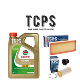 FITS AUDI A4 2.0 TFSI 2007+ BOSCH OIL FILTER & AIR FILTER WITH 5L CASTROL OIL