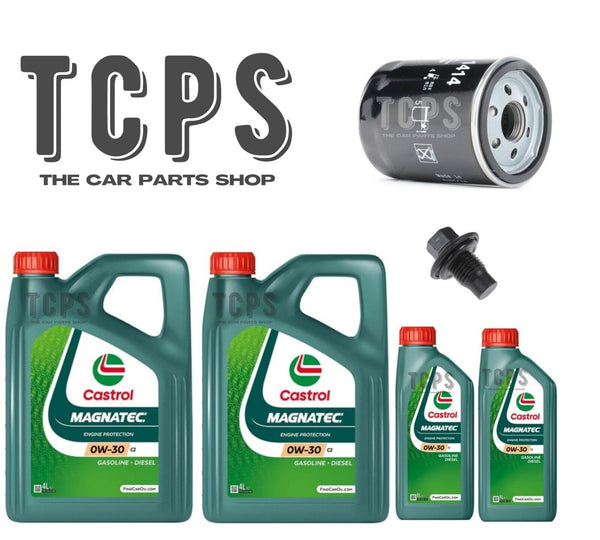 FOR FORD TRANSIT CUSTOM 2.0 2012+  10L CASTROL 0W30 OIL + OIL FILTER + SUMP