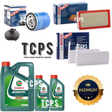 FITS PEUGEOT TRAVELLER 2.0 HDI 2018+ BOSCH OIL AIR CABIN FILTERS WITH 6L CASTROL