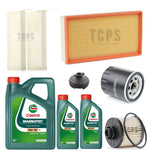 FOR PEUGEOT TRAVELLER BLUEHDI FULL SERVICE KIT INC 6L CASTROL 0W30 + ALL FILTERS