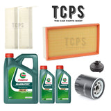 FOR PEUGEOT TRAVELLER BLUEHDI SERVICE KIT 6L CASTROL OIL + OIL AIR CABIN FILTERS