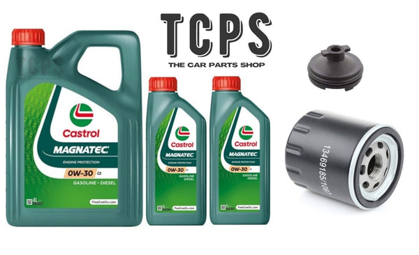 FOR PEUGEOT TRAVELLER BLUEHDI REPLACEMENT OIL FILTER & 6L CASTROL 0W30 OIL