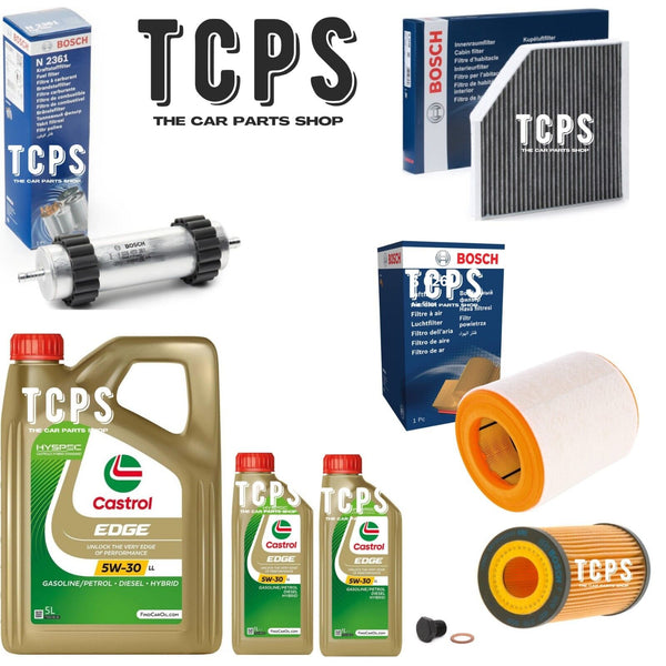 FOR AUDI A7 3.0 TDI 2010-18 COMPLETE BOSCH SERVICE KIT WITH 7L CASTROL OIL