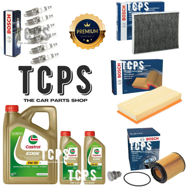 FOR PORSCHE CAYENNE 3.2 9PA 2002+ COMPLETE BOSCH SERVICE KIT 7L CASTROL + PLUGS