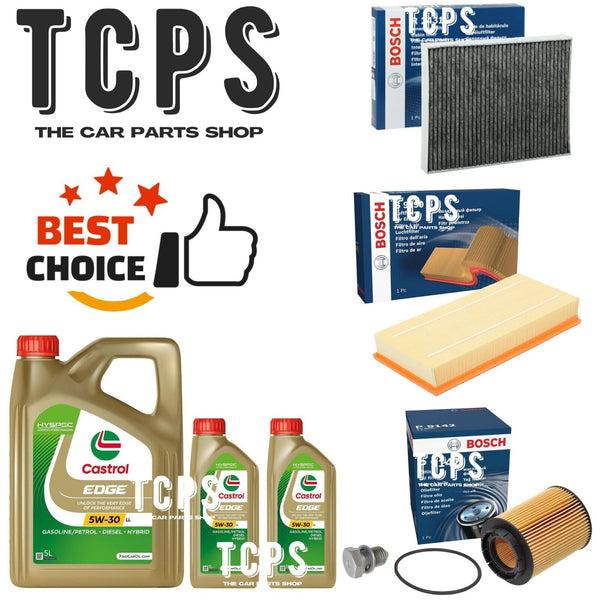 FOR PORSCHE CAYENNE 3.2 9PA 2002+ BOSCH OIL AIR CABIN FILTERS KIT & SUMP PLUG