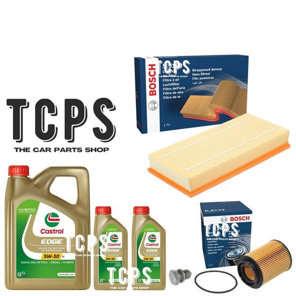 FOR PORSCHE CAYENNE 3.2 9PA 2002+ BOSCH OIL AIR FILTER SERVICE PACK & 7L CASTROL