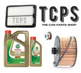 FOR RENAULT KADJAR 1.2 TEC 2015+ KIT INC 5L CASTROL 5W40 OIL + OIL + AIR FILTERS