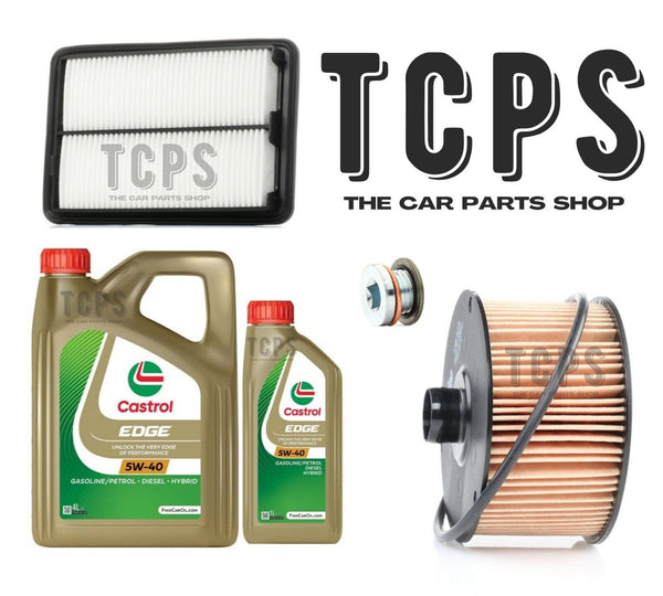 FOR RENAULT KADJAR 1.2 TEC 2015+ KIT INC 5L CASTROL 5W40 OIL + OIL + AIR FILTERS