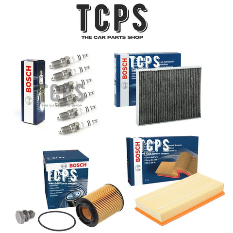 FOR PORSCHE CAYENNE 3.2 9PA 2002+ BOSCH FILTER SERVICE KIT & SIX BOSCH PLUGS