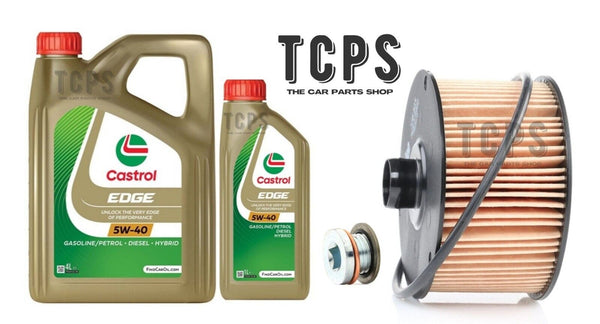 FOR RENAULT KADJAR 1.2 TEC 2015+ REPLACEMENT 5L CASTROL 5W40 OIL & OIL FILTER