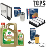 FOR KIA PROCEED 1.6 CRDi 2007+ COMPLETE BOSCH SERVICE FILTER KIT WITH 6L CASTROL