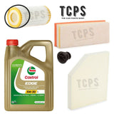 FITS AUDI A4 2.0 TFSI 2007+ REPLACEMENT 5L CASTROL 5W30 & FULL FILTER KIT & SUMP