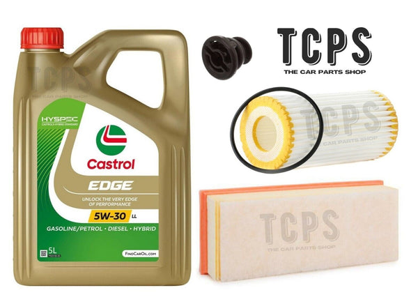 FITS AUDI A4 2.0 TFSI 2007+ SERVICE KIT WITH 5L CASTROL OIL + OIL + AIR FILTERS