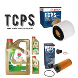 FITS AUDI A5 3.0 TDI 2007+ BOSCH OIL AND AIR FILTERS KIT WITH 7L CASTROL OIL