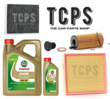 FITS BMW 418d 2.0 F36 REPLACEMENT 6L CASTROL OIL + OIL + AIR + CABIN FILTERS