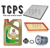 FITS SUZUKI IGNIS 1.3 PETROL 2003+ REPLACEMENT KIT 5L CASTROL OIL + ALL FILTERS