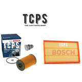 FOR VW ARTEON 2.0 TDI 2017+ BOSCH OIL AND AIR FILTER SERVICE PACK WITH SUMP PLUG