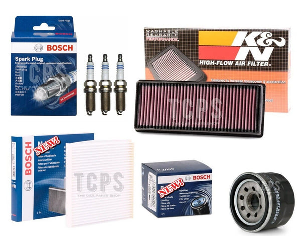 FOR SMART FORTWO 1.0 COUPE 451 BOSCH SERVICE FILTER KIT K & N AIR + 3 BOSCH PLUG