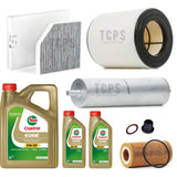 FITS AUDI A7 3.0 TDI 2010+ FULL REPLACEMENT KIT INC 7L CASTROL OIL + ALL FILTERS