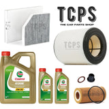 FITS AUDI A7 3.0 TDI 2010+ KIT WITH 7L CASTROL OIL + OIL + AIR + CABIN FILTERS