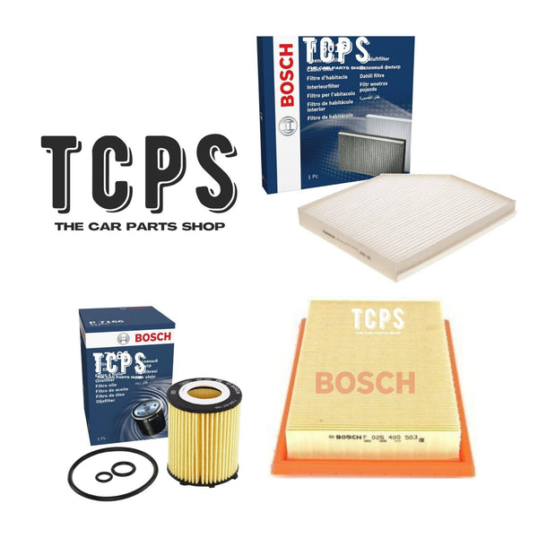 FOR MERCEDES C200 2.0 W205 2013+ BOSCH OIL AIR CABIN FILTERS SERVICE KIT