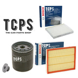 FITS VAUXHALL ZAFIRA 1.6 MK2 BOSCH OIL AIR CABIN FILTERS SERVICE KIT & SUMP PLUG