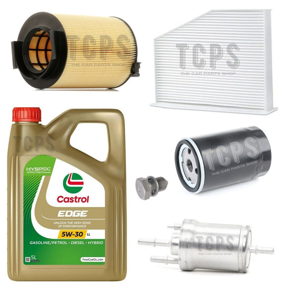 FOR AUDI A3 1.6 8V MK2 REPLACEMENT KIT WITH 5L CASTROL OIL + ALL FILTERS + SUMP