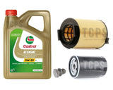 FOR AUDI A3 1.6 8V MK2 SERVICE KIT INCLUDING 5L CASTROL OIL + OIL + AIR FILTERS