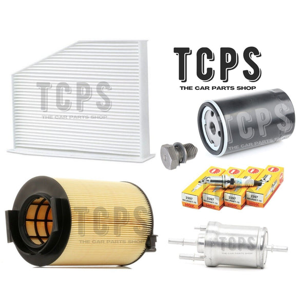 FOR AUDI A3 1.6 8V MK2 COMPLETE FILTER REPLACEMENT KIT WITH SPARK PLUGS + SUM