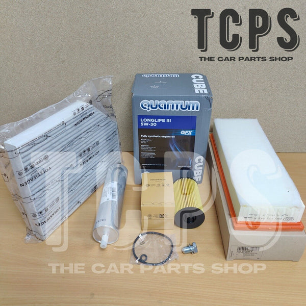 TO FIT AUDI Q5 (8RB) 2.0 TDI 08-17 OEM SERVICE KIT GENUINE FILTER + QUANTUM 5W30