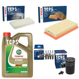 FOR FORD FOCUS 2.0 ZETEC 1998+ COMPLETE BOSCH KIT WITH 5L CASTROL & SPARK PLUGS