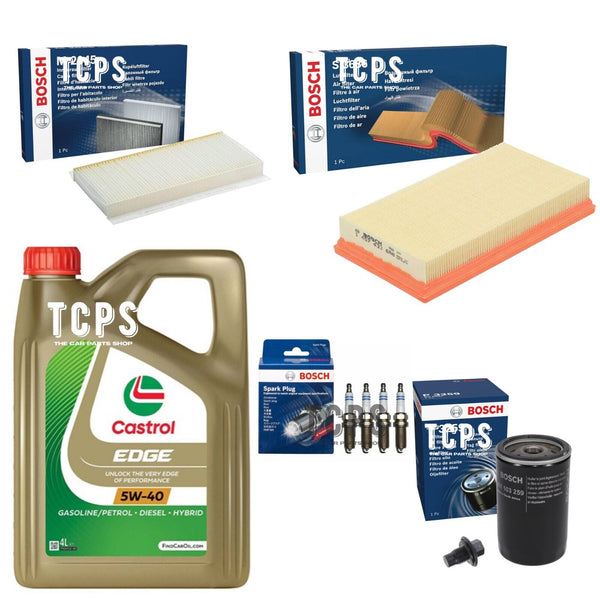 FOR FORD FOCUS 2.0 ZETEC 1998+ COMPLETE BOSCH KIT WITH 5L CASTROL & SPARK PLUGS