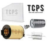FOR AUDI A3 1.6 8V MK2 FILTER KIT INCLUDING OIL + AIR + CABIN + FUEL FILTERS