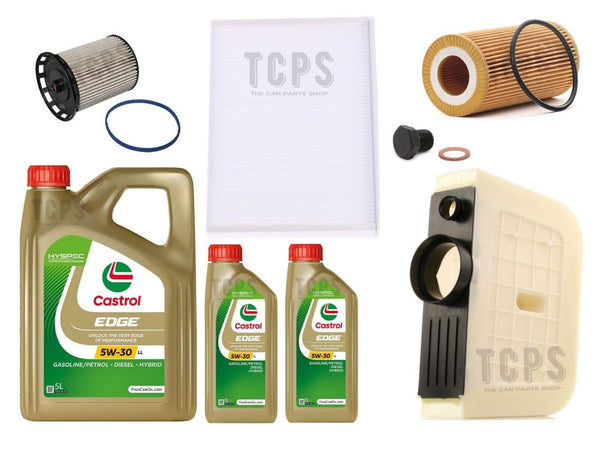 FOR AUDI Q7 3L V6 TDI S LINE 2015+ FULL SERVICE KIT WITH 7L CASTROL 5W30 OIL