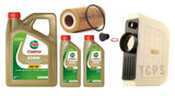 FOR AUDI Q7 3L V6 TDI S LINE 2015+ REPLACEMENT 7L CASTROL + OIL + AIR FILTERS