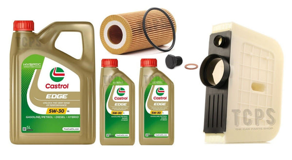 FOR AUDI Q7 3L V6 TDI S LINE 2015+ REPLACEMENT 7L CASTROL + OIL + AIR FILTERS