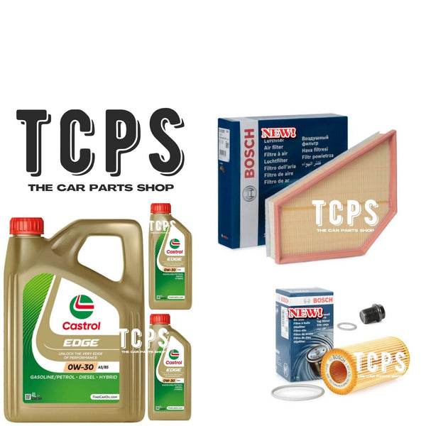FOR VOLVO C70 2.4 DIESEL 2005+  BOSCH OIL & AIR FILTER WITH 6L CASTROL 0W30 OIL